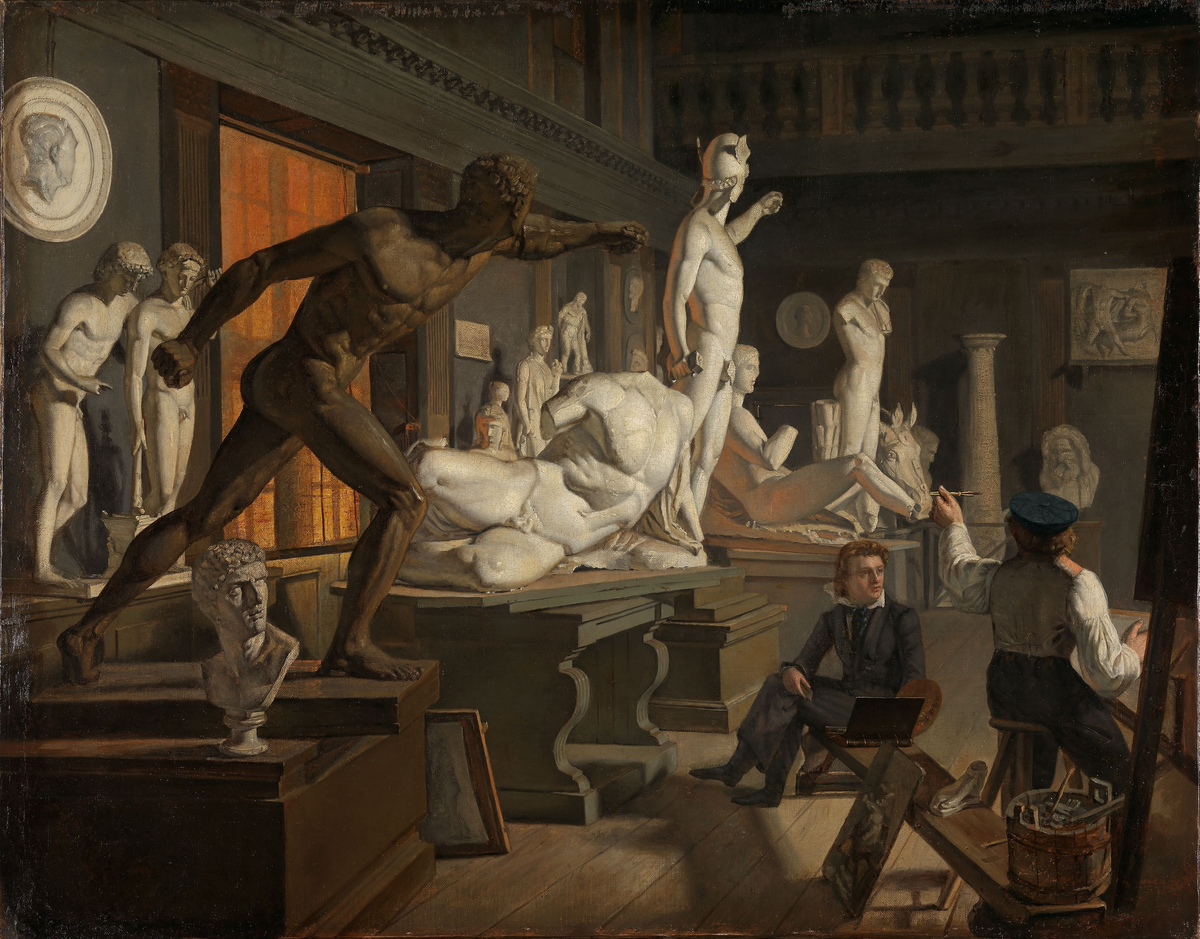 Fra Kunstakademiet i København [Maleri]