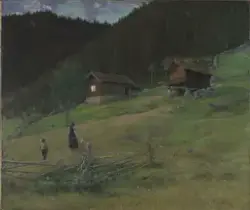 Vinjes barndomshjem Plassen i Telemark [Maleri]