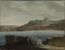 Utsikt over Halden [Maleri]