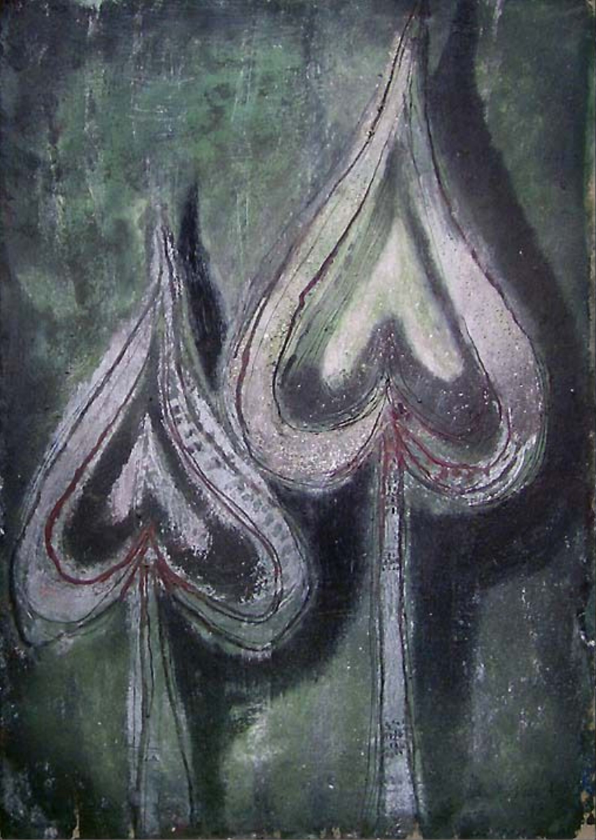 Liljer eller blader [Maleri]