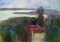 Tidlig sommer ved fjorden [Maleri]