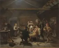 Bjørnejegerens hjemkomst [Maleri]