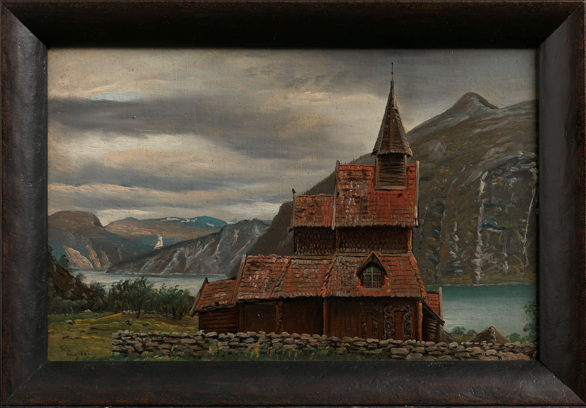 Urnes stavkirke i Sogn [Maleri]