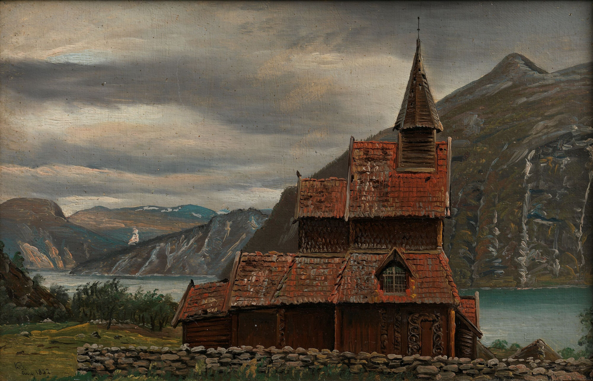 Urnes stavkirke i Sogn [Maleri]