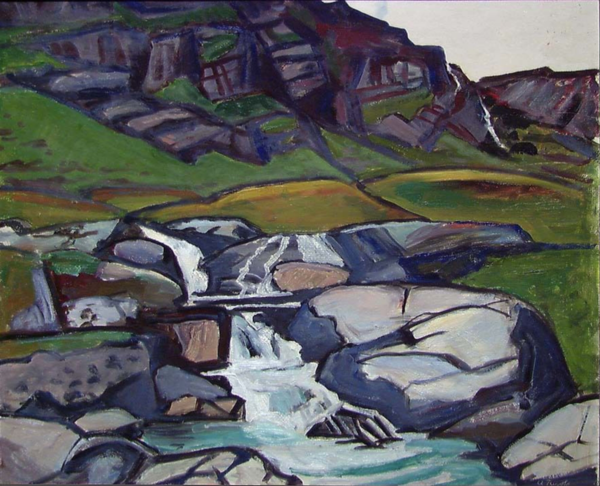 Fjellbekk [Maleri]