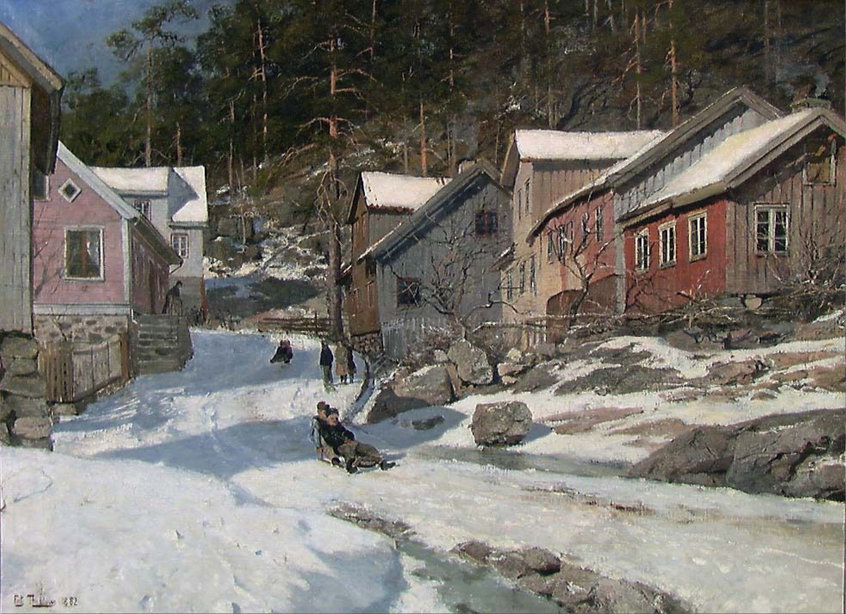 Gate i Kragerø [Maleri]