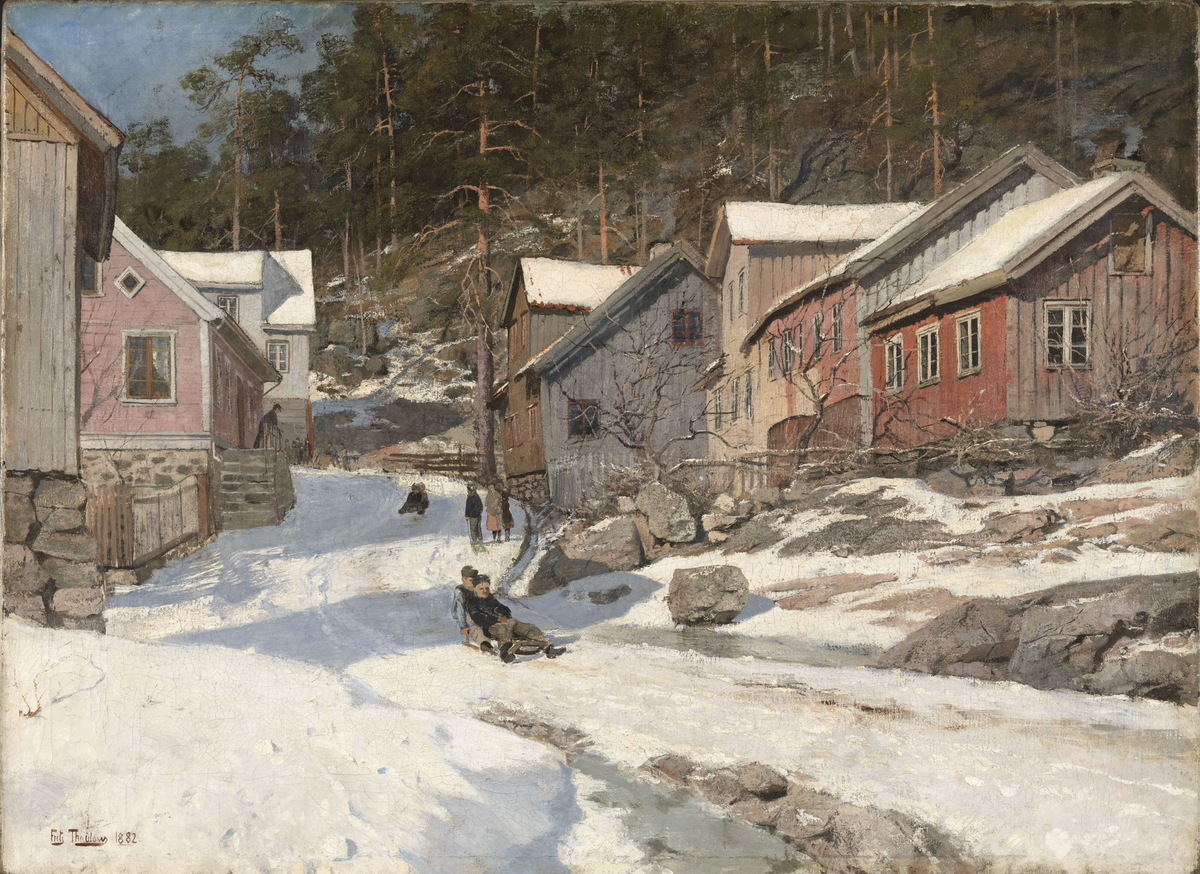 Gate i Kragerø [Maleri]