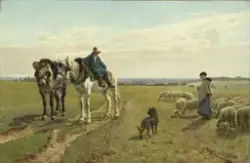 Oktobermorgen ved Grez [Maleri]