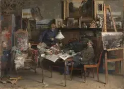 Fra mitt atelier [Maleri]