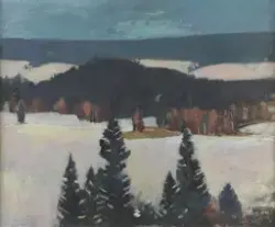 Vinter, Enebakk [Maleri]