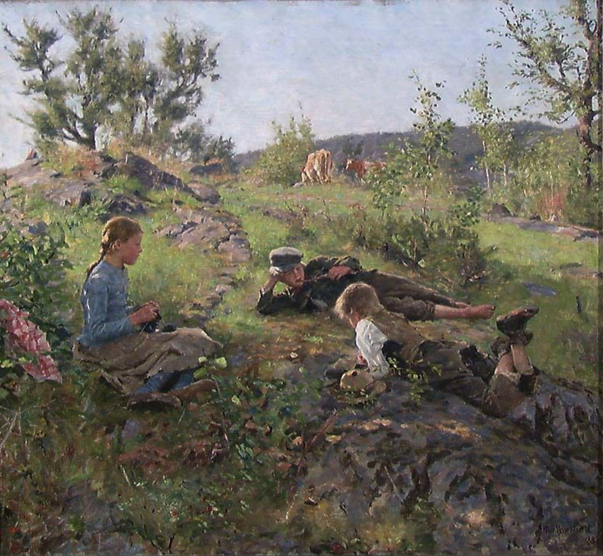 Gjetere, Tåtøy [Maleri]