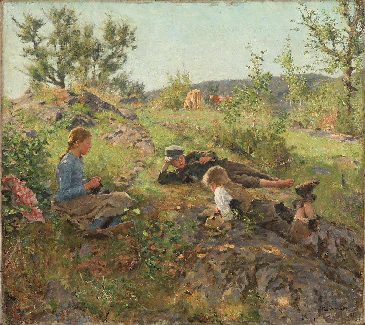 Gjetere, Tåtøy [Maleri]