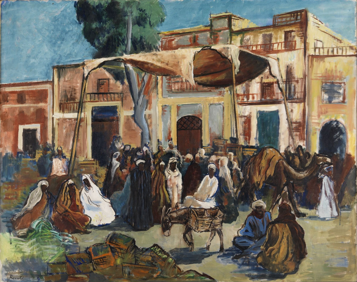 Markedsscene i Kairo [Maleri]