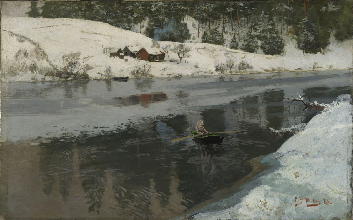 Vinter ved Simoa [Maleri]
