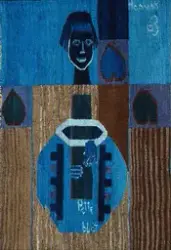 Potteblått [Billedvev]