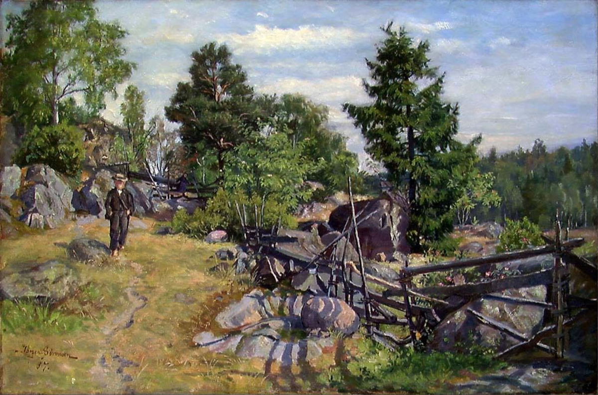 Sommerlandskap [Maleri]