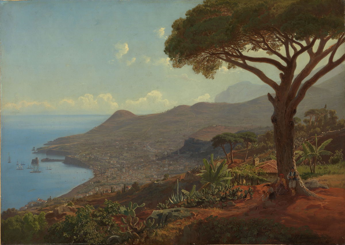 Utsikt over Funchal på Madeira [Maleri]