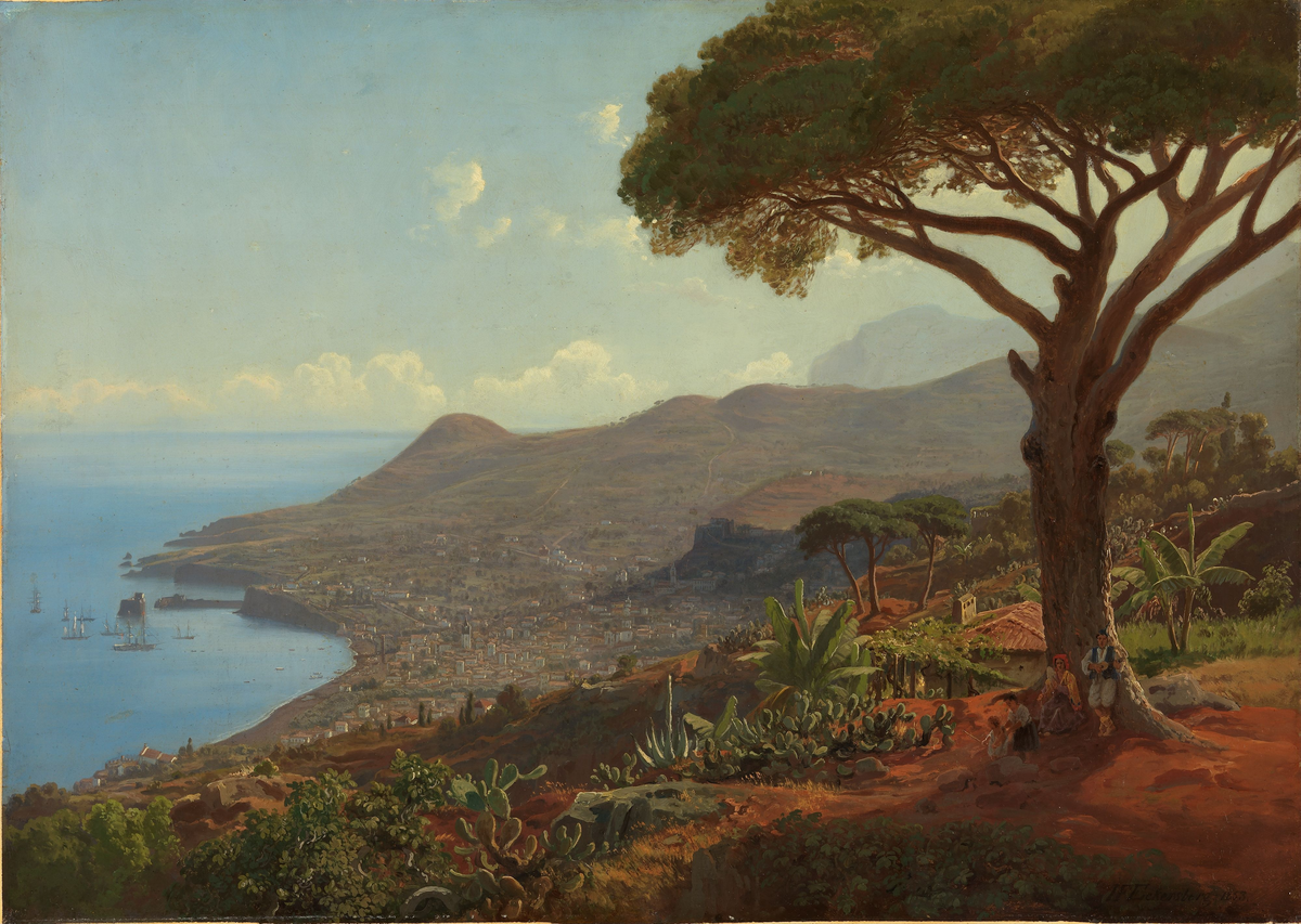 Utsikt over Funchal på Madeira [Maleri]