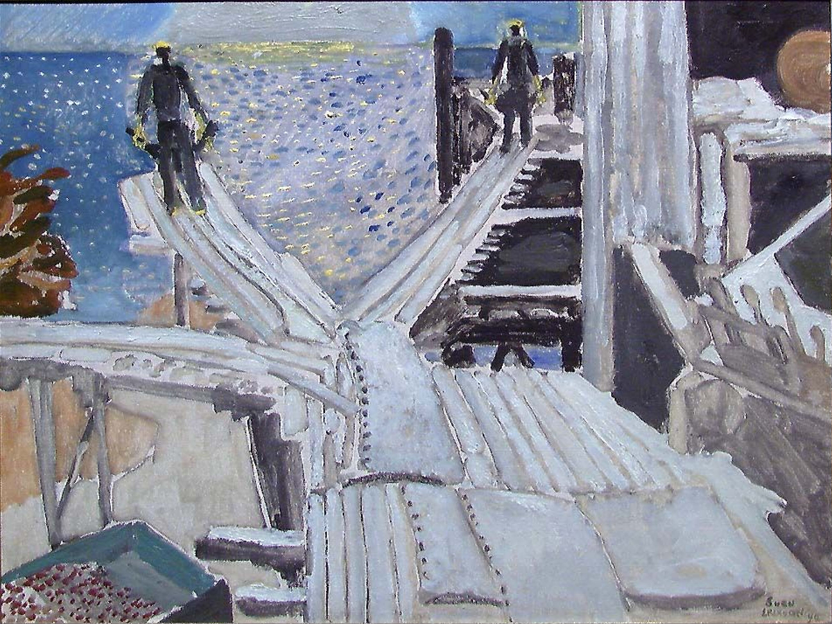 Steinbrudd ved havet [Maleri]