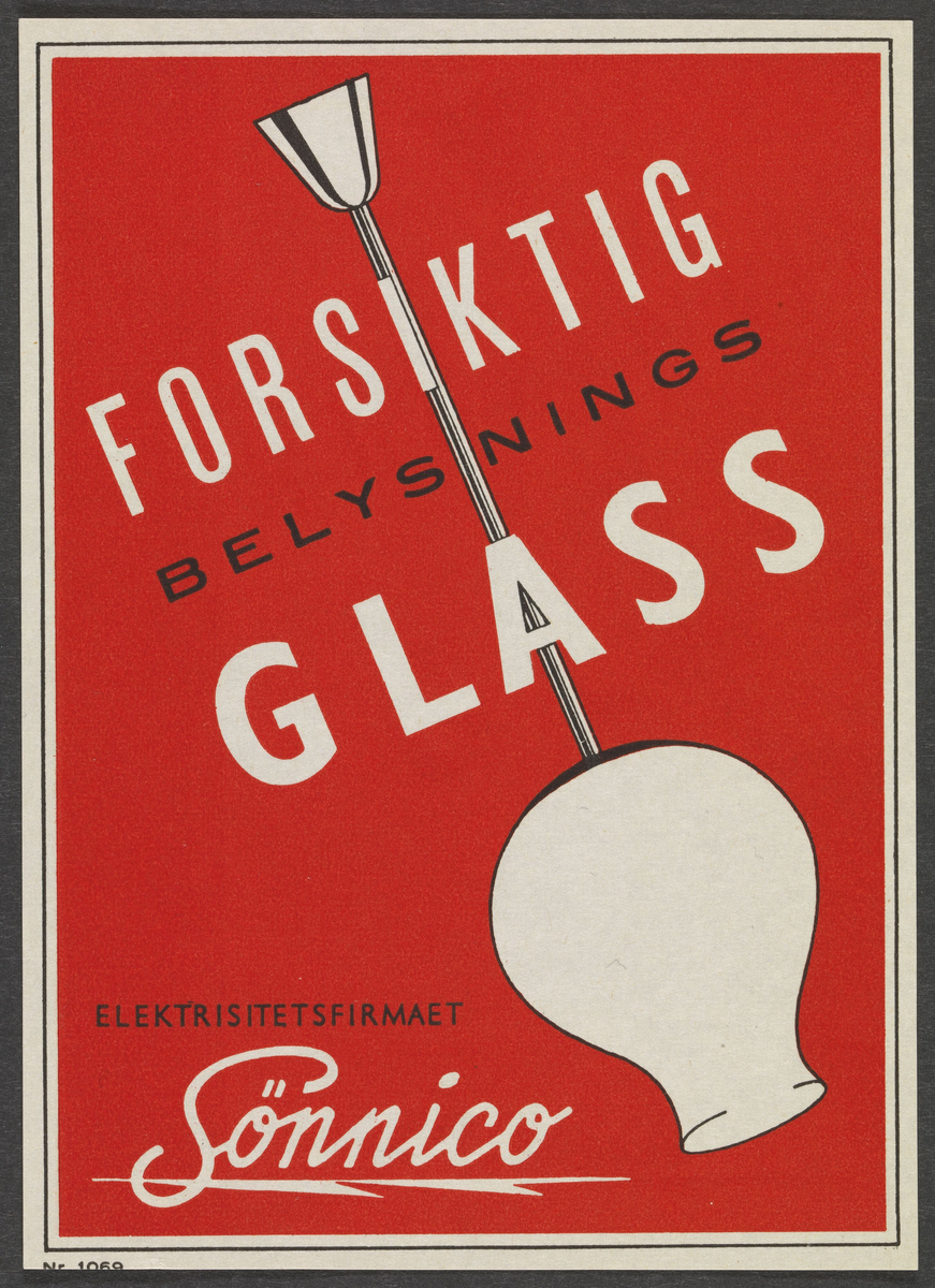 Etikettreklame, Sønnico [Grafisk design]