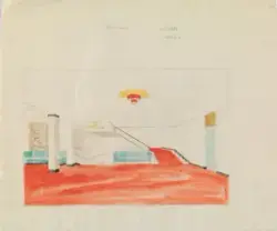 Interiør fra Det Nye Teater [Interiørperspektiv]