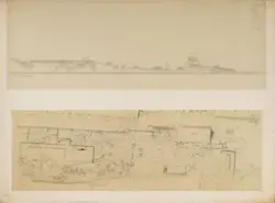 PÊ LA FU. Norsk Sjøfartsmuseum. Fasadeoppriss og situasjonsp