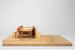 Utkast til kirke i Nordkapp [Arkitektonisk modell]