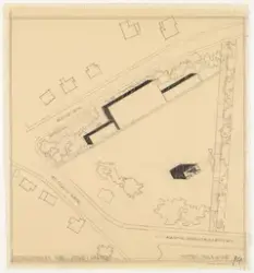 Talawyr. Kirke i Harstad [Situasjonsplan]