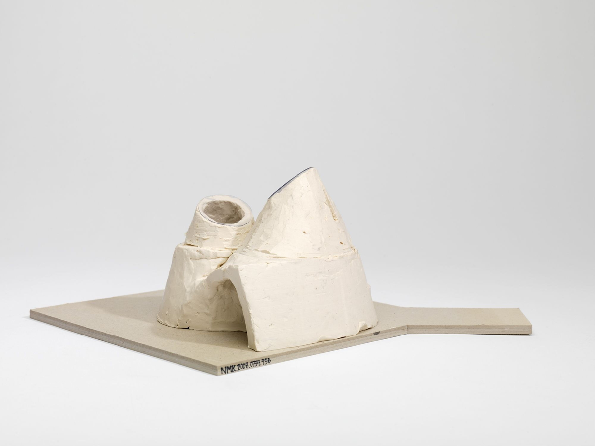 Utkast til glasspaviljong for Norsk Bremuseum [Studiemodell]
