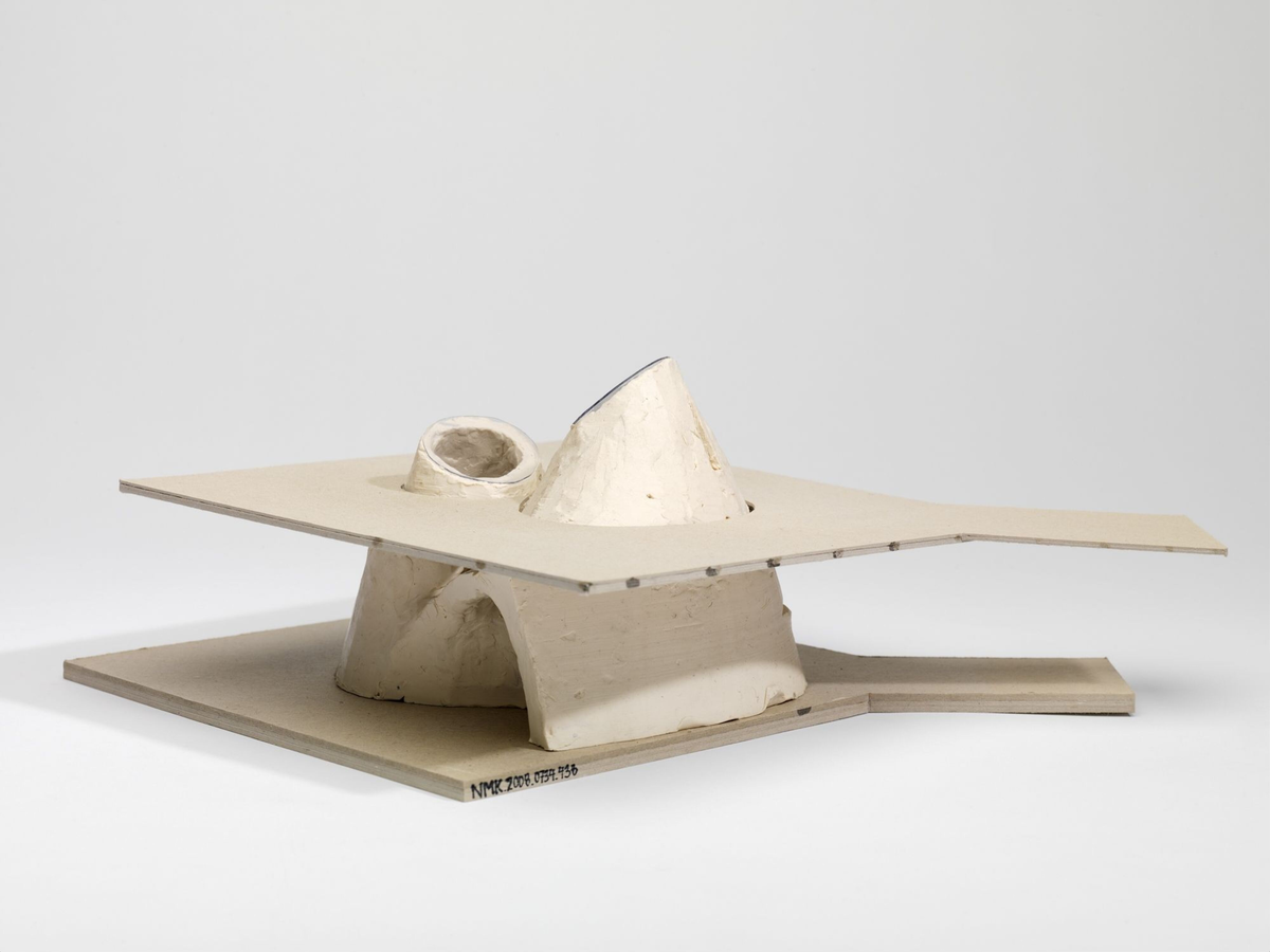 Utkast til glasspaviljong for Norsk Bremuseum [Studiemodell]