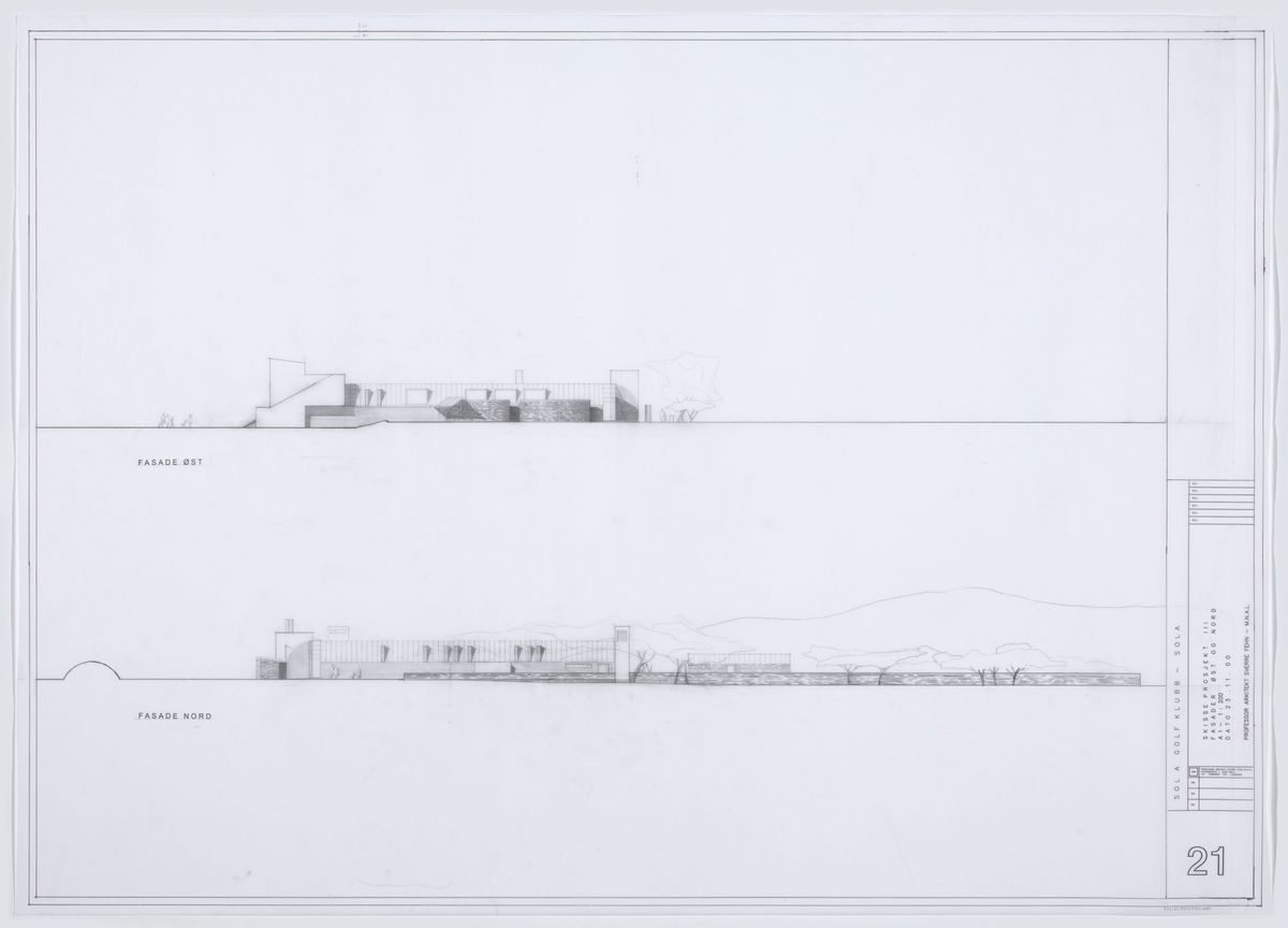 Sola golfklubb [Fasadeoppriss]