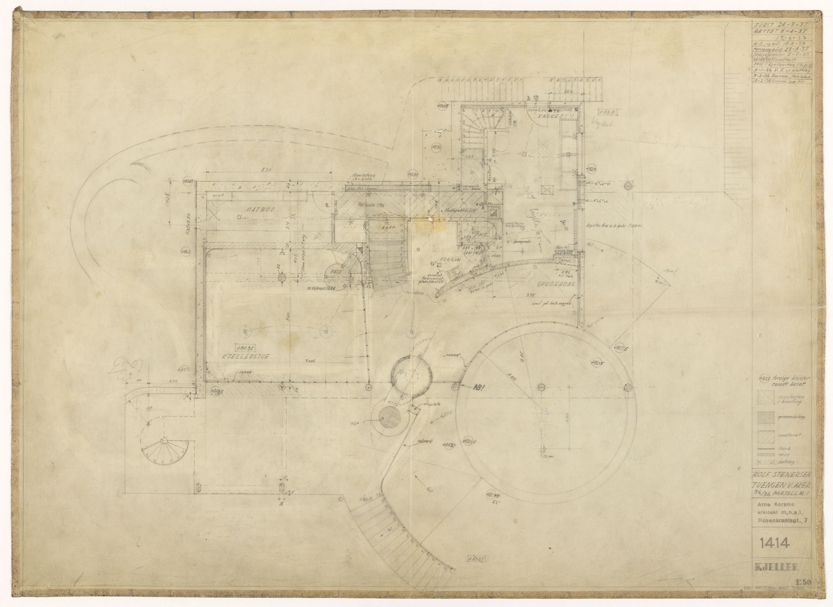 Villa Stenersen [Plantegning]