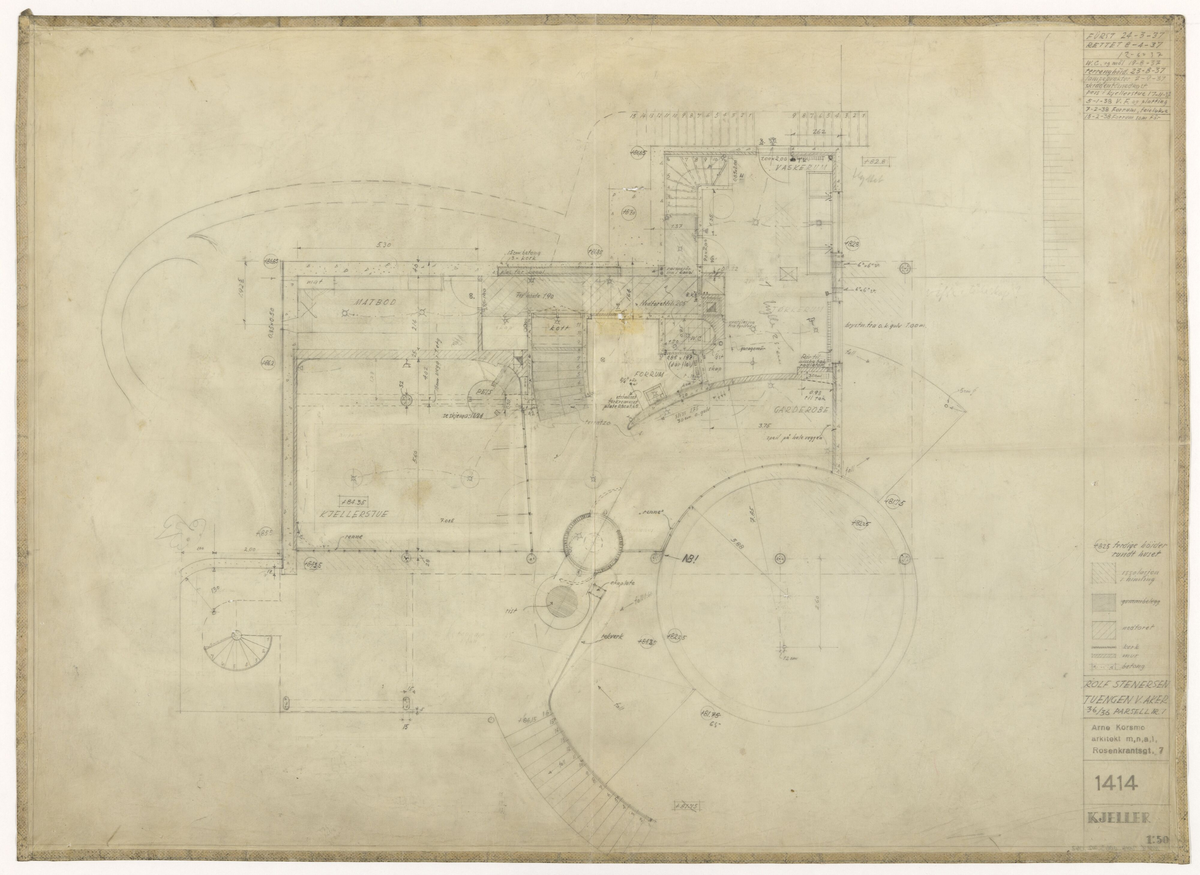 Villa Stenersen [Plantegning]