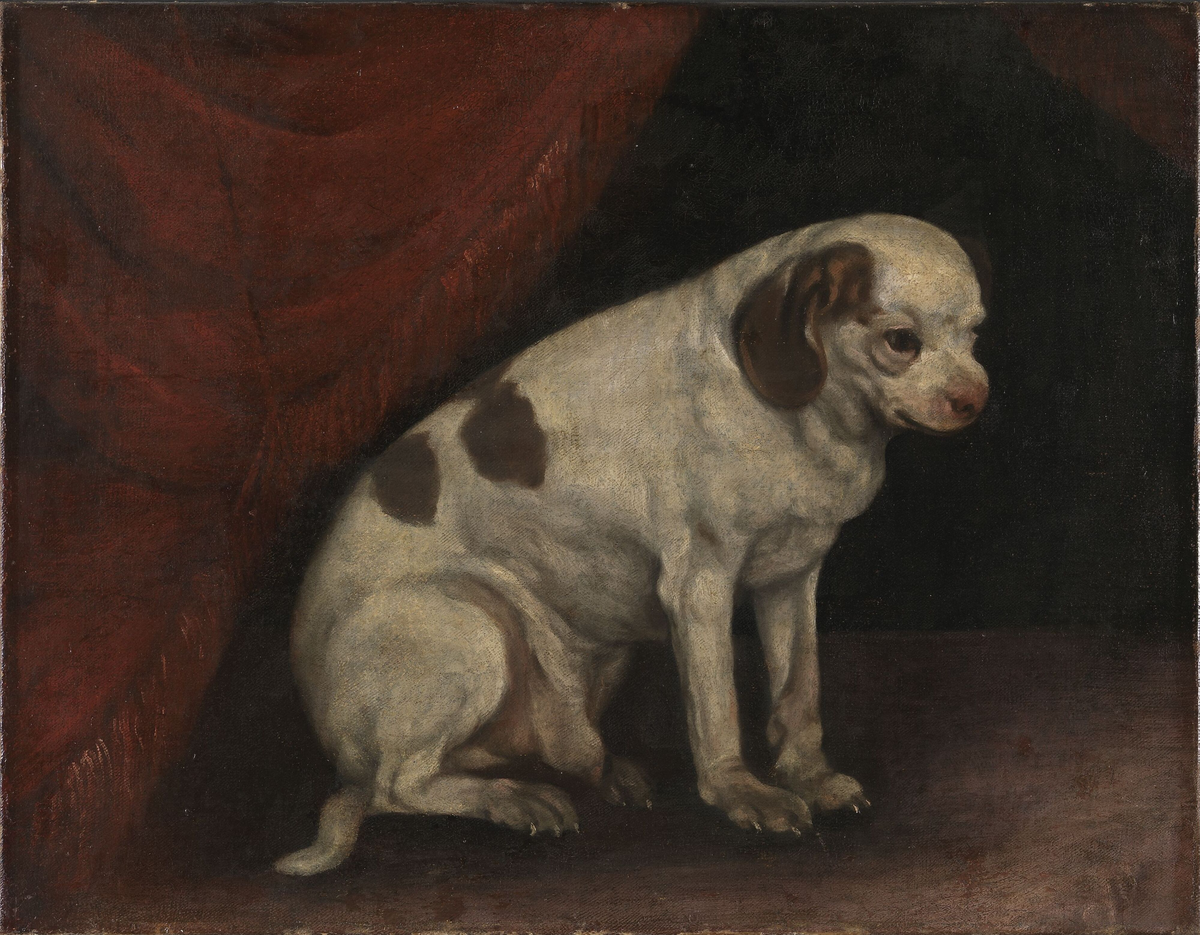 Sittende hund [Maleri]