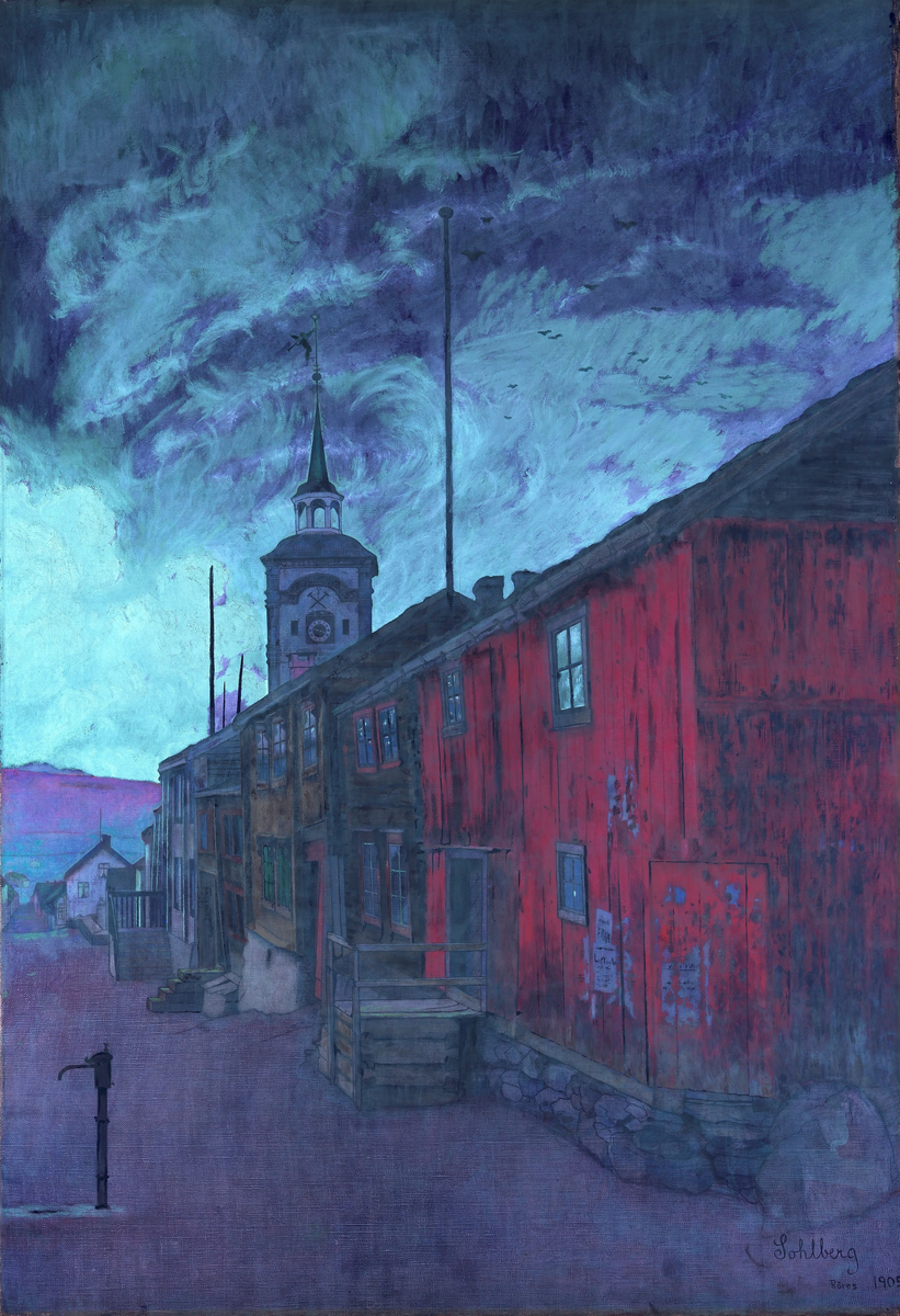 Gate i Røros [Maleri]
