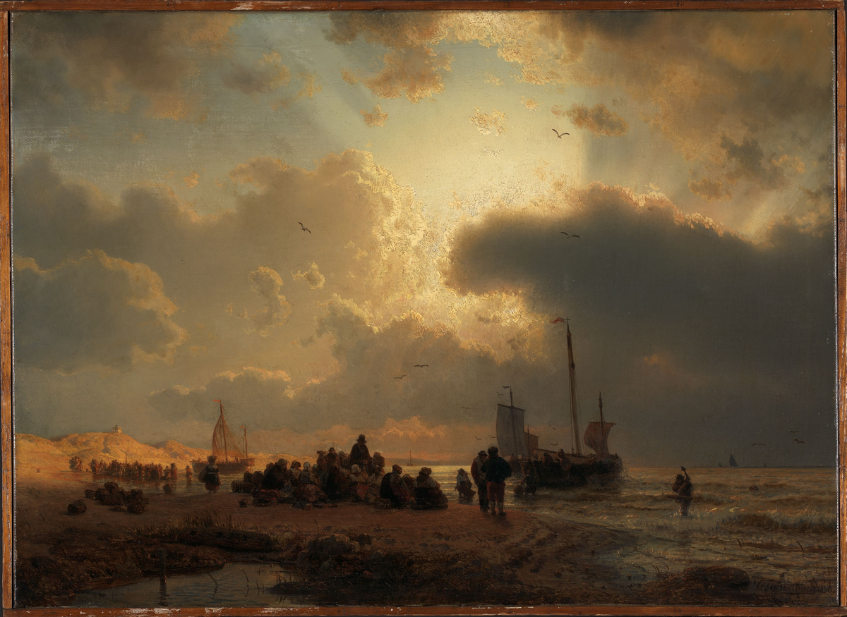 Strand ved Scheveningen [Maleri]