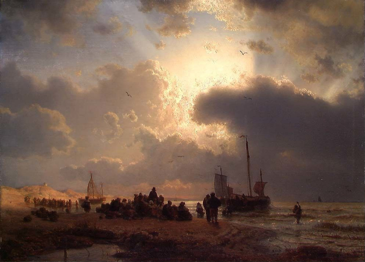 Strand ved Scheveningen [Maleri]
