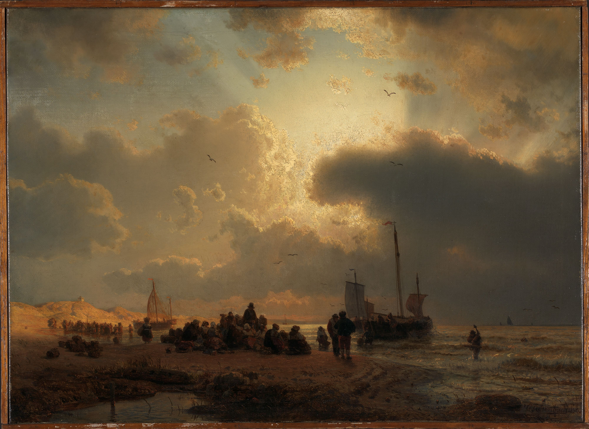 Strand ved Scheveningen [Maleri]