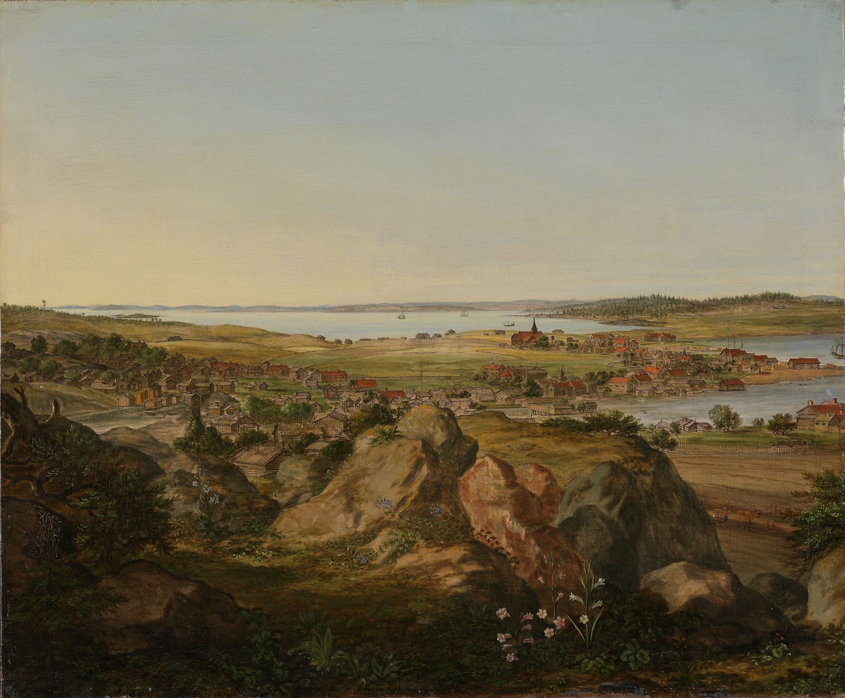 Utsikt mot Moss [Maleri]