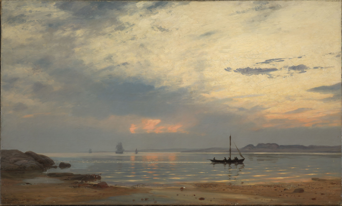 Aften ved Hvaler [Maleri]