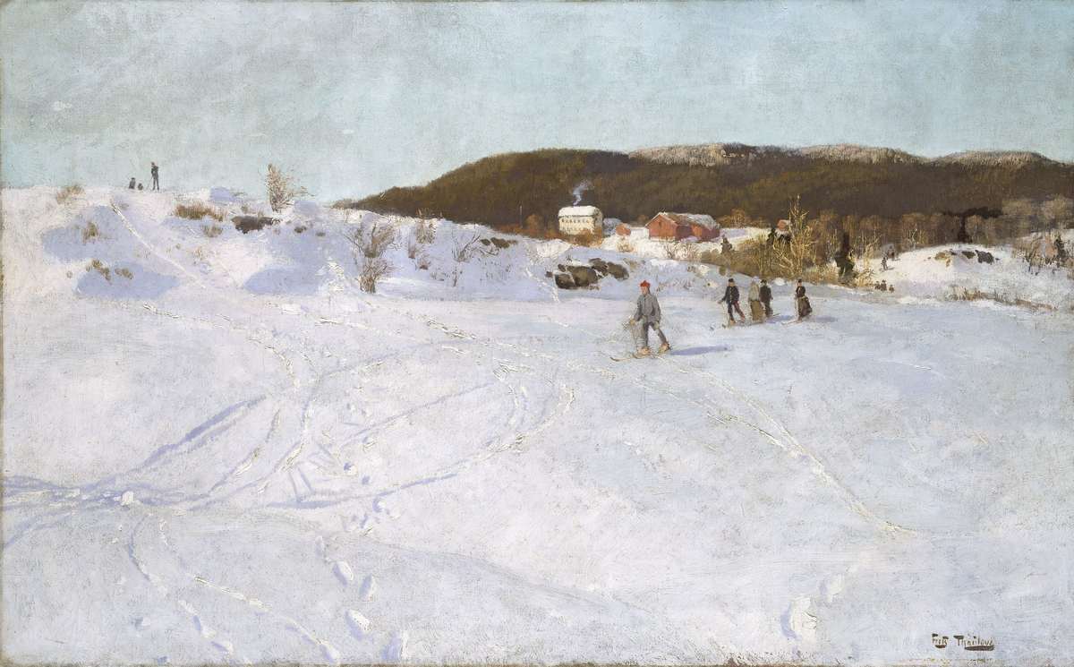 Vinter, Vestre Aker [Maleri]