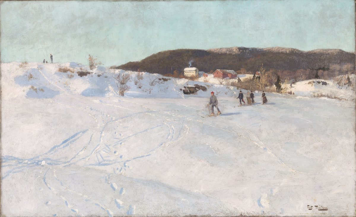 Vinter, Vestre Aker [Maleri]