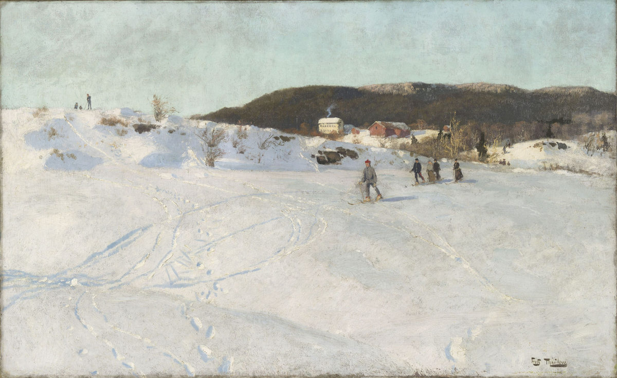 Vinter, Vestre Aker [Maleri]