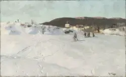 Vinter, Vestre Aker [Maleri]