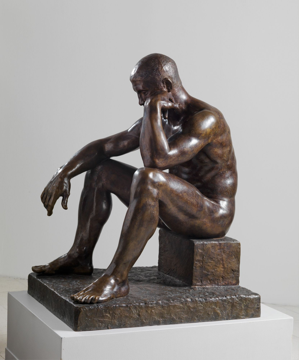 Sittende atlet [Statue]