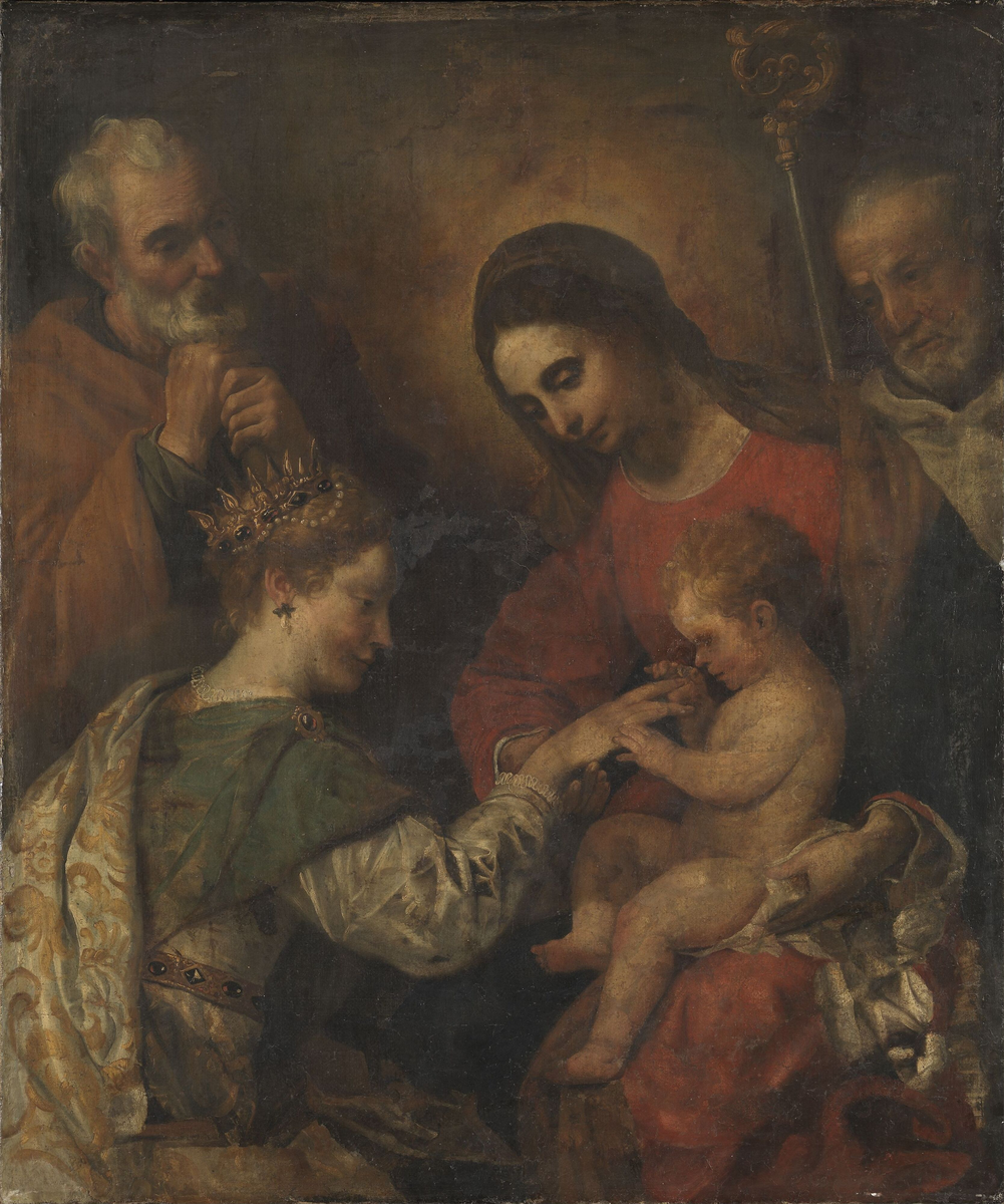 St. Katarinas trolovelse [Maleri]