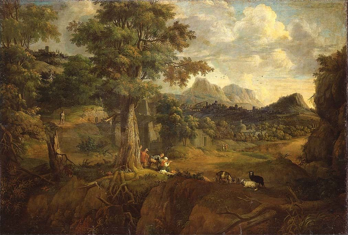Sydlandsk landskap [Maleri]