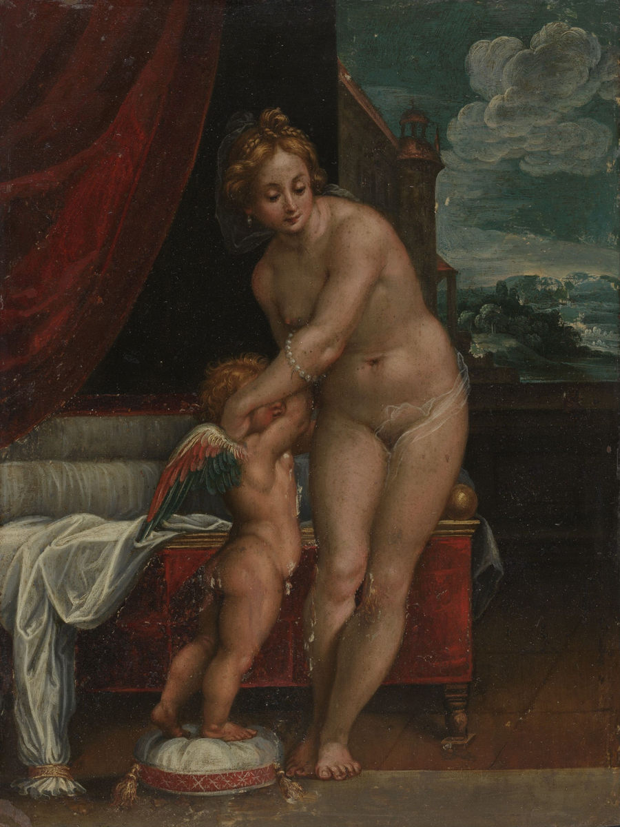 Venus og Amor [Maleri]
