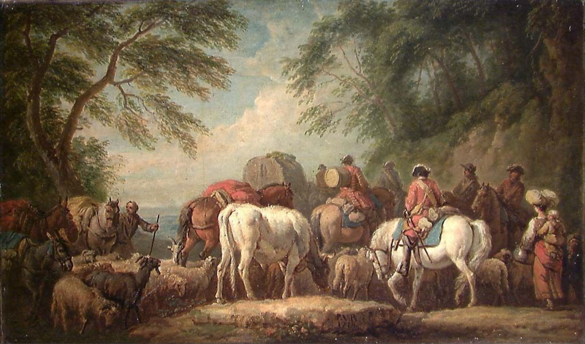 En kreaturtransport [Maleri]