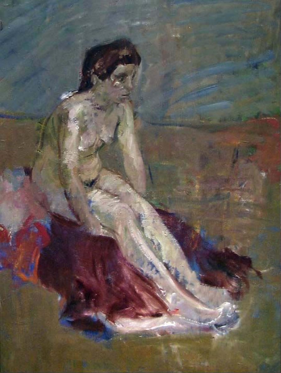 Modellstudie til "Sif" [Maleri]